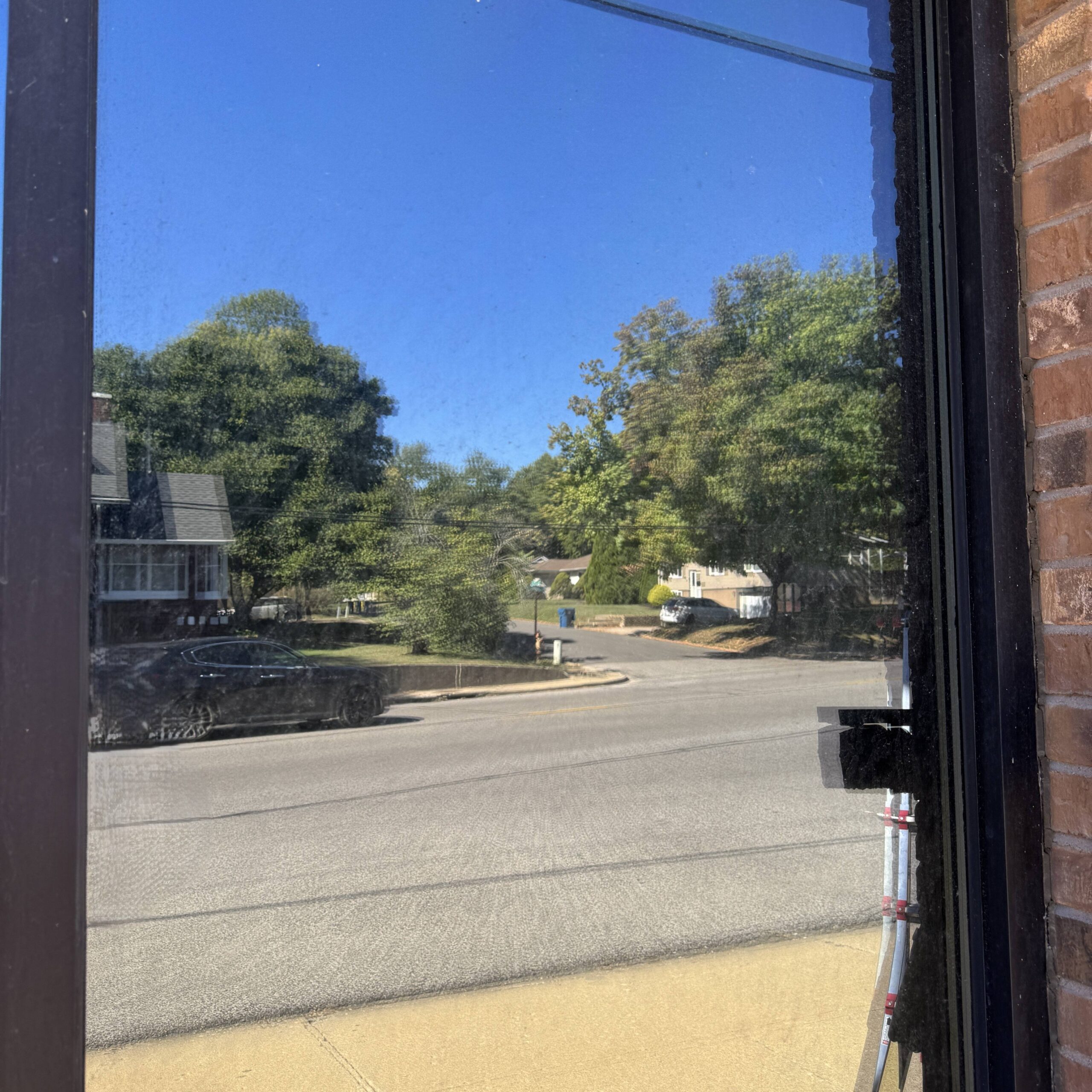 Before window cleaning