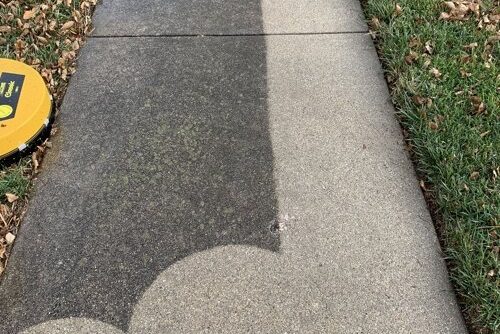 Concrete cleaning, pressure washing, mold and dirt removal